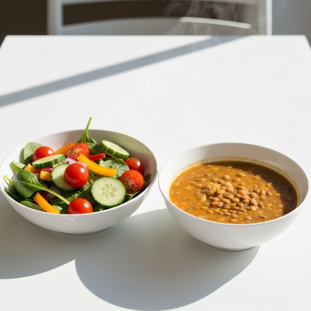 Mittagessen und Abendessen